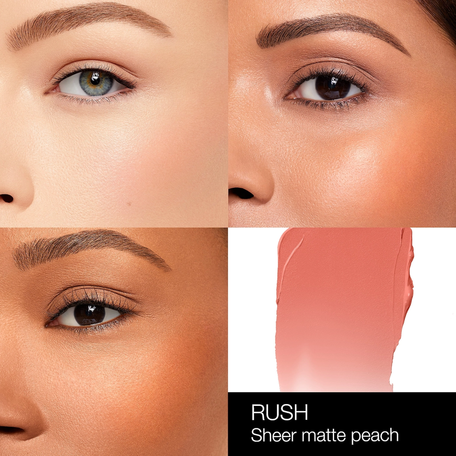 NARS Air Matte Sheer Cream Blush - Rush, Sheer Matte Peach, Vegan - Image 3