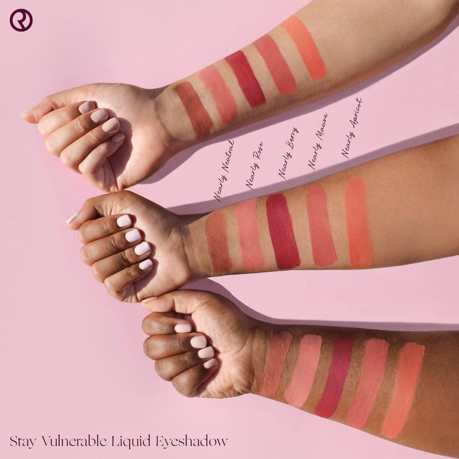Rare Beauty by Selena Gomez Stay Vulnerable Liquid Eyeshadow - Nearly Rose - Image 6