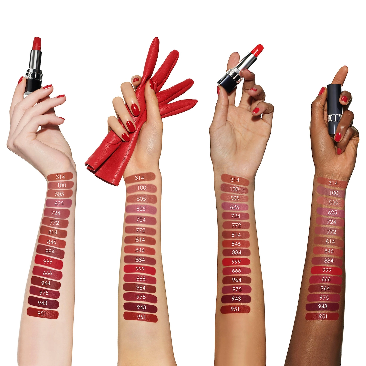 Dior Rouge Dior Refillable Lipstick Color: 314 Grand Bal Matte - Peach Nude - Image 5