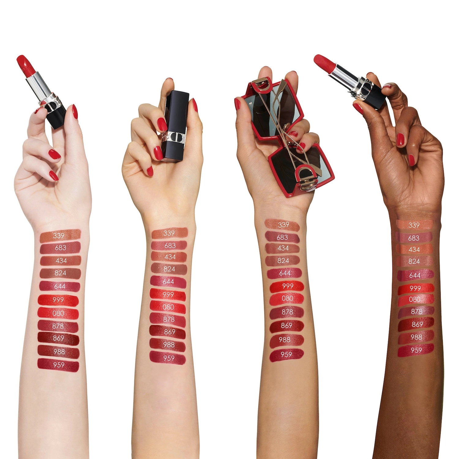 Dior Rouge Dior Refillable Lipstick Color: 449 Dansante Satin - Beige - Image 5
