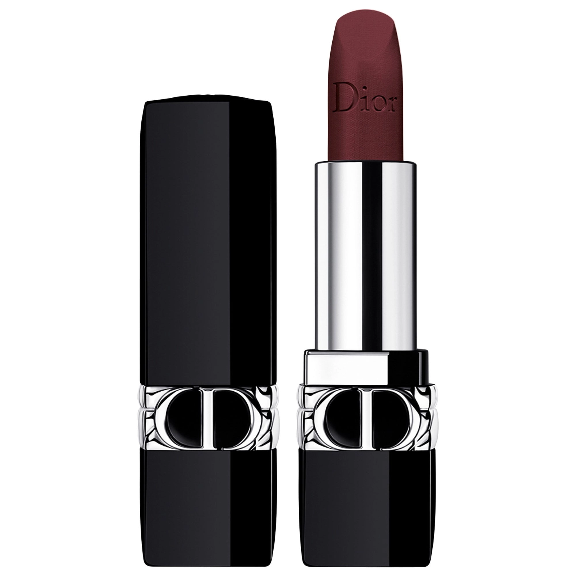 Dior Rouge Dior Refillable Lipstick Color: 886 Enigmatic Velvet - Deep Burgundy