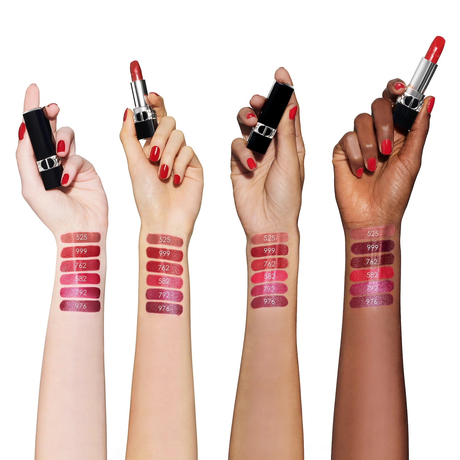 Dior Rouge Dior Refillable Lipstick Color 582 Miss D. Metallic - Bright Pink - Image 5