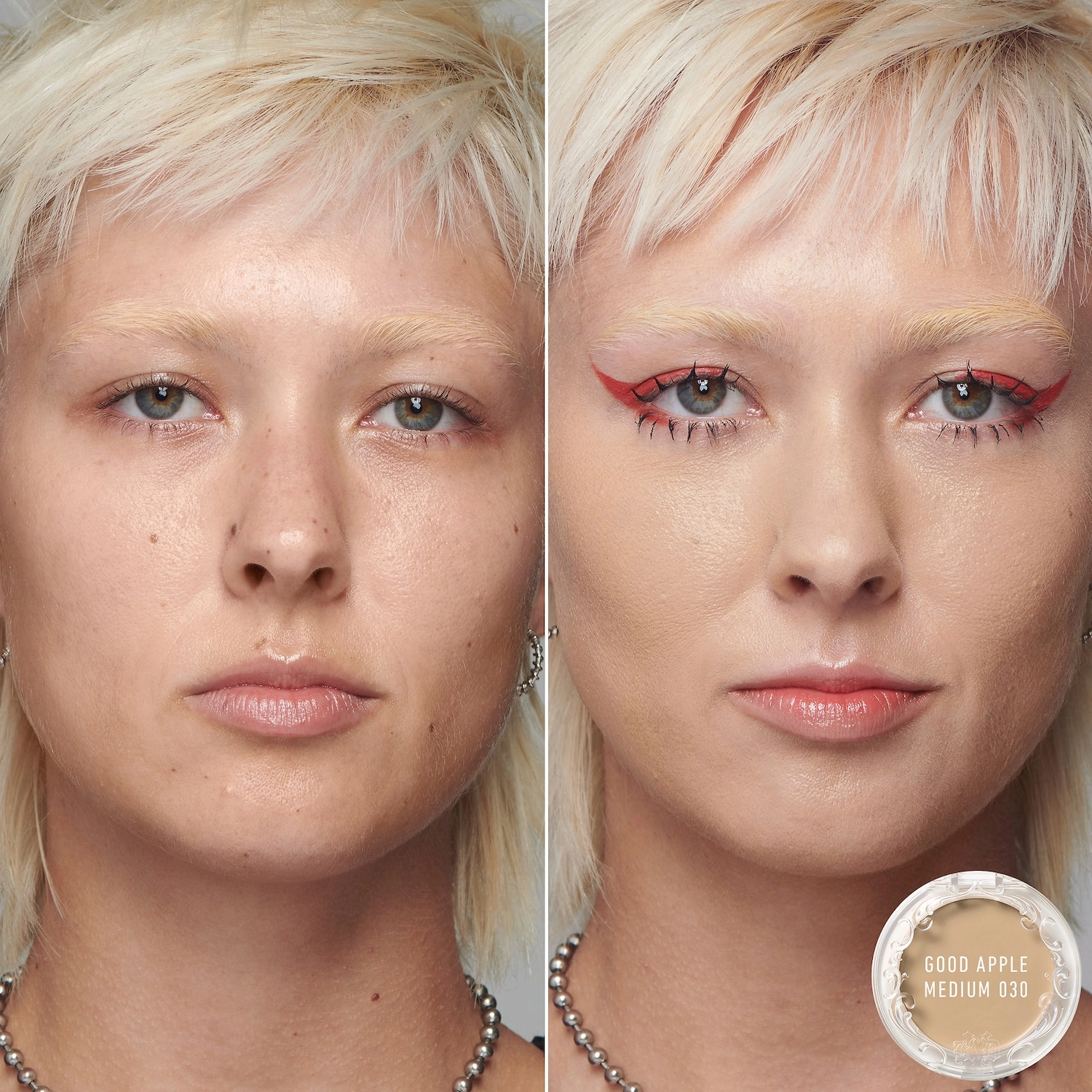 KVD Beauty Good Apple Lightweight Full-Coverage Cream Foundation Balm - Medium 030 - Image 3