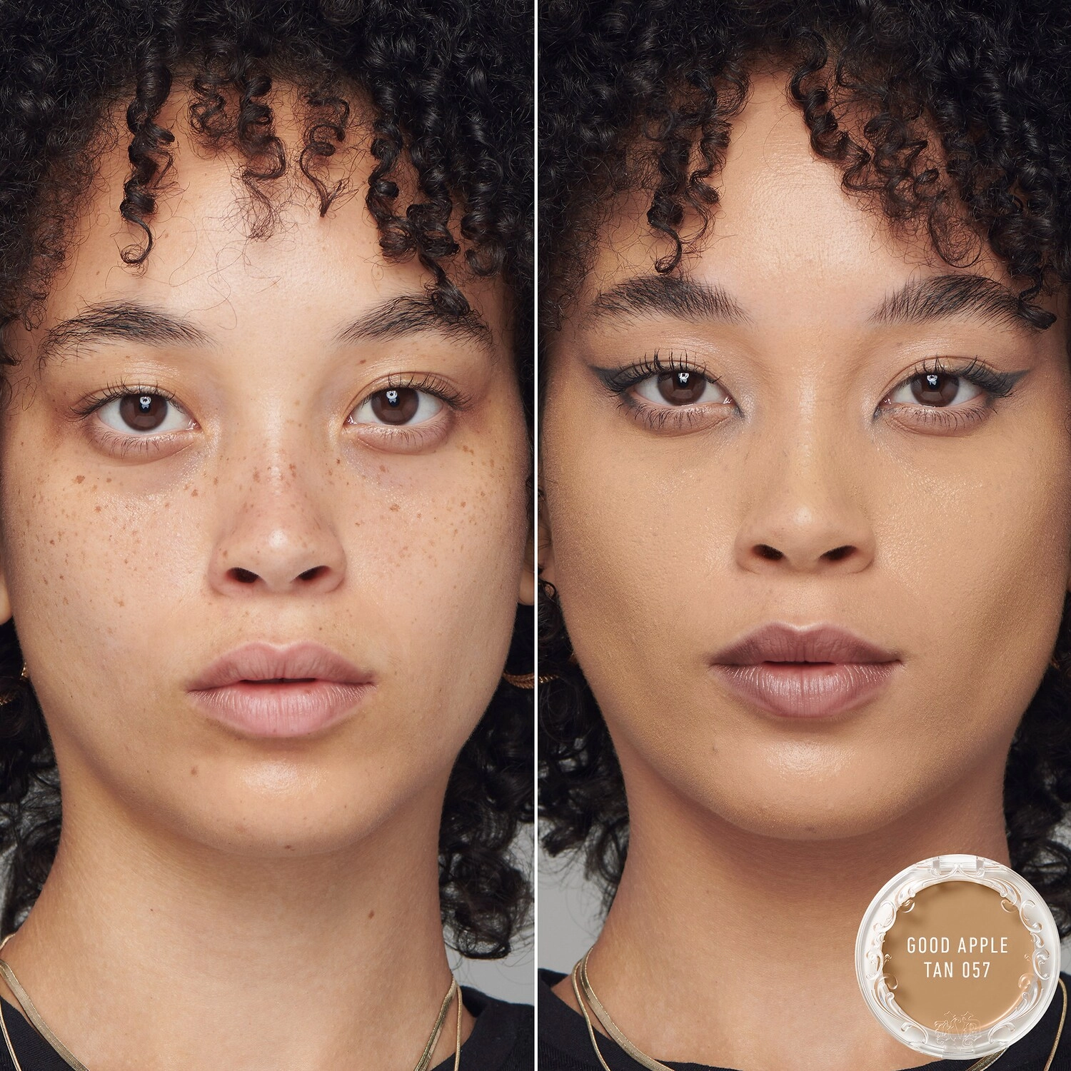 KVD Beauty Good Apple Lightweight Full-Coverage Cream Foundation Balm in Tan 057 - Image 2