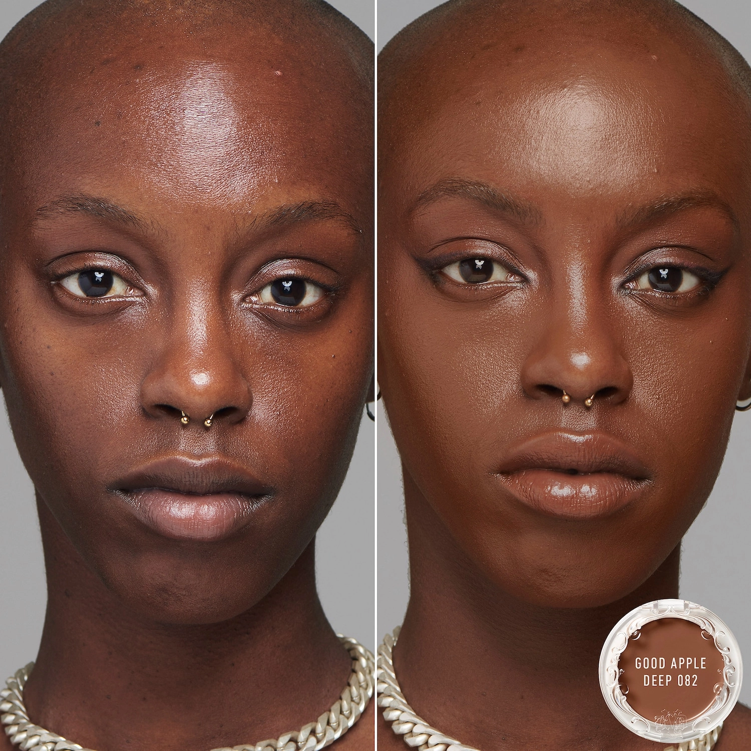 KVD Beauty Good Apple Lightweight Full-Coverage Cream Foundation Balm in Deep 082 - Image 2