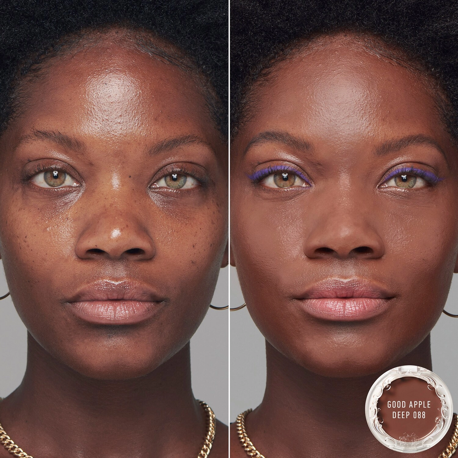 KVD Beauty Good Apple Lightweight Full-Coverage Cream Foundation Balm Color: Deep 088 - Image 2