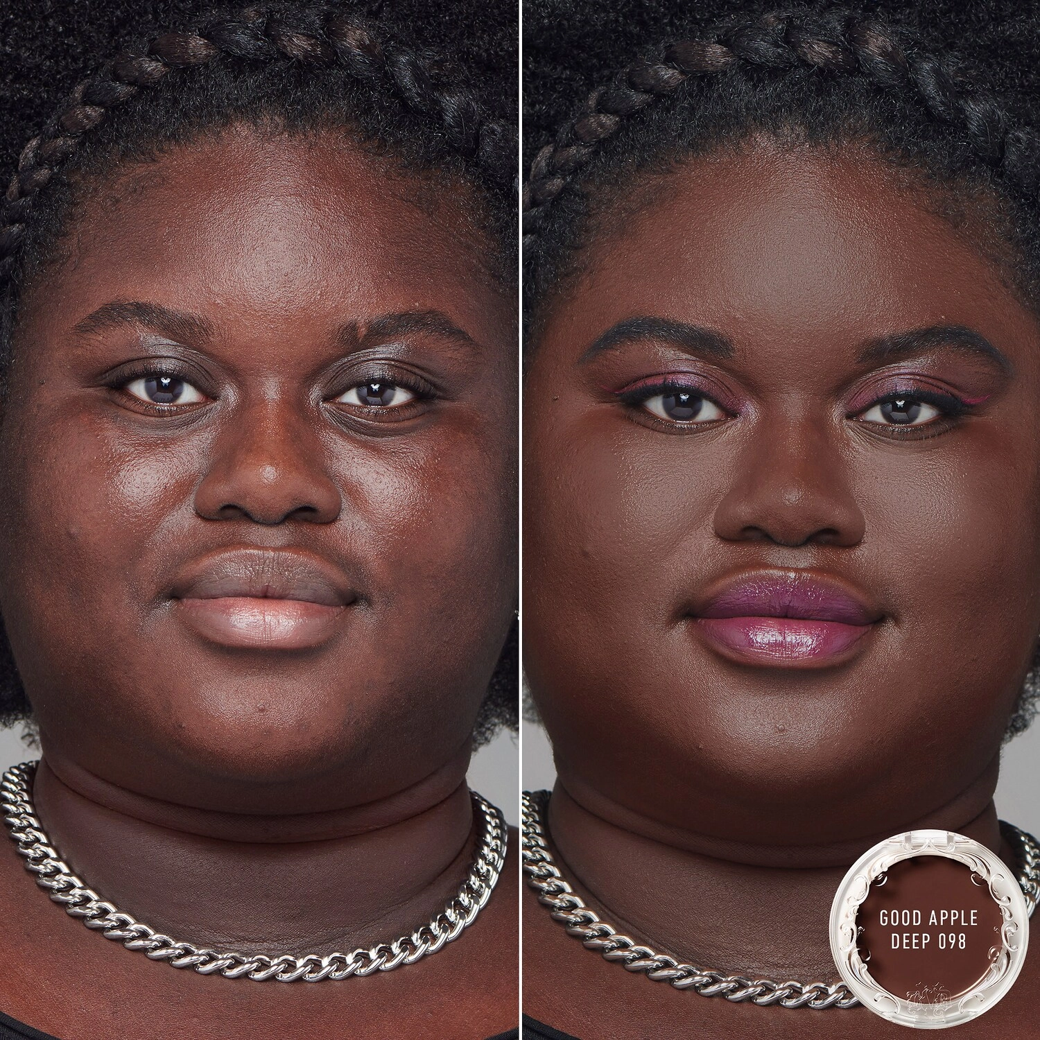 KVD Beauty Good Apple Lightweight Full-Coverage Cream Foundation Balm - Deep 098 - Image 2