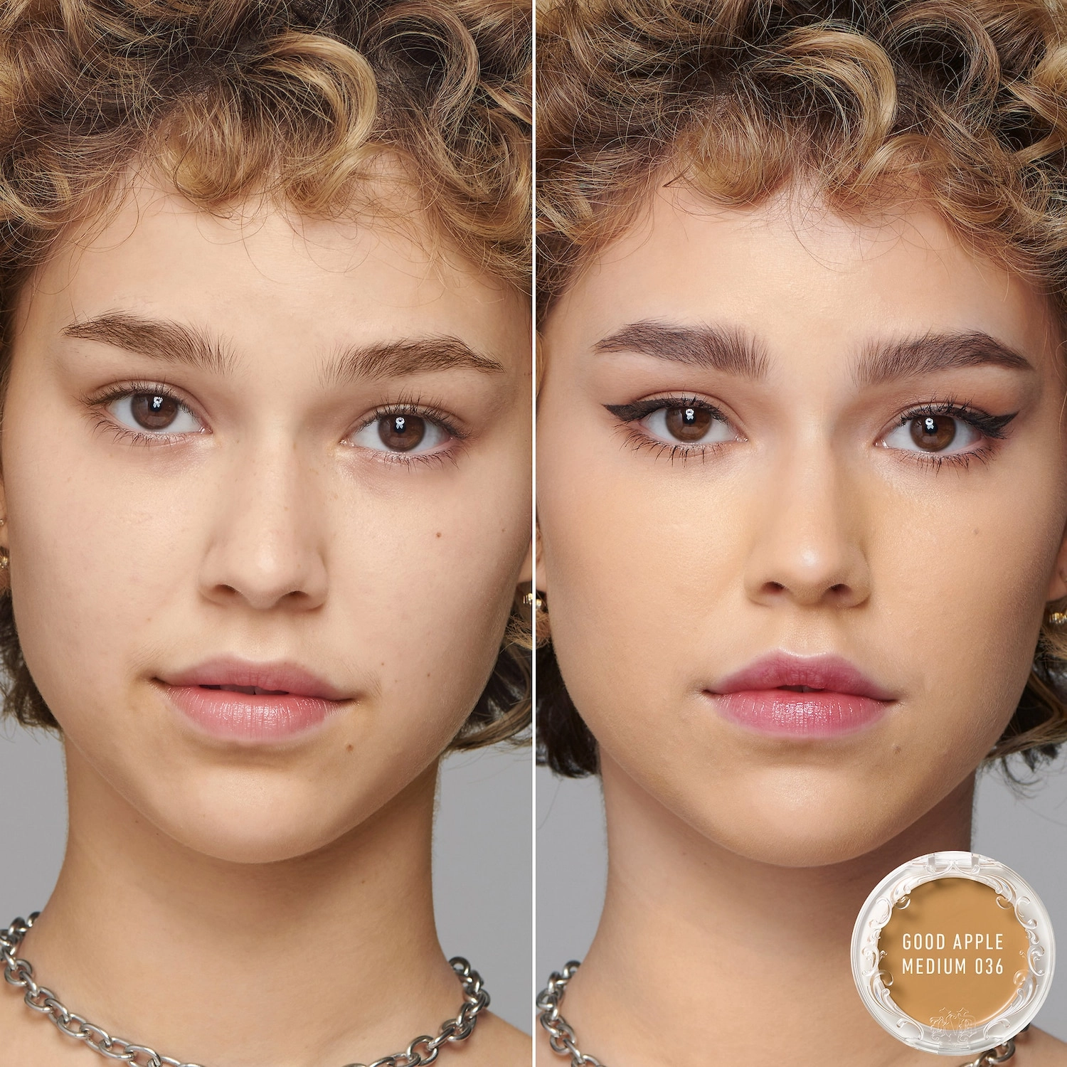 KVD Beauty Good Apple Lightweight Full-Coverage Cream Foundation Balm Color: Medium 036 - Image 3