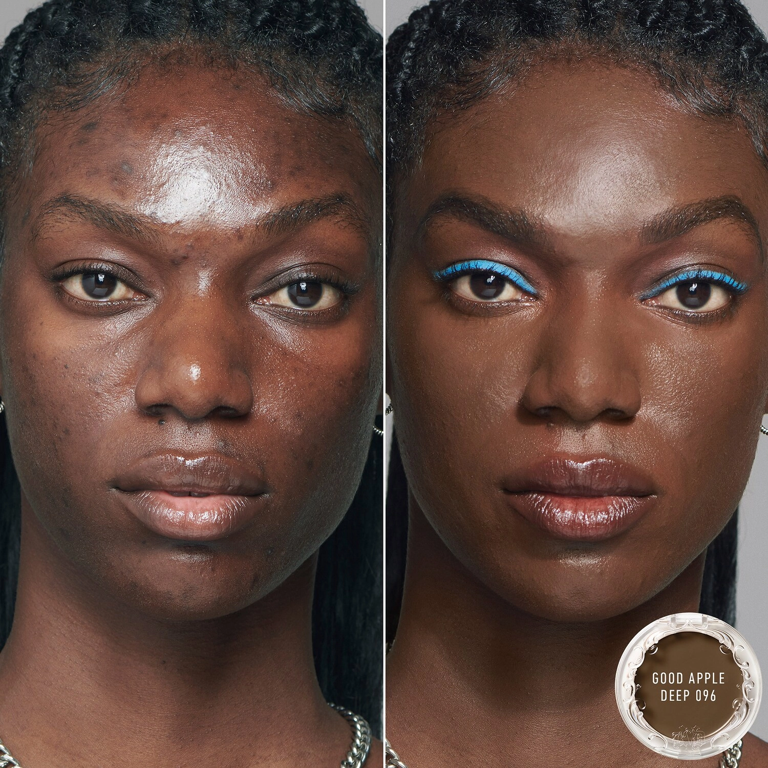 KVD Beauty Good Apple Lightweight Full-Coverage Cream Foundation Balm Color: Deep 096 - Image 2