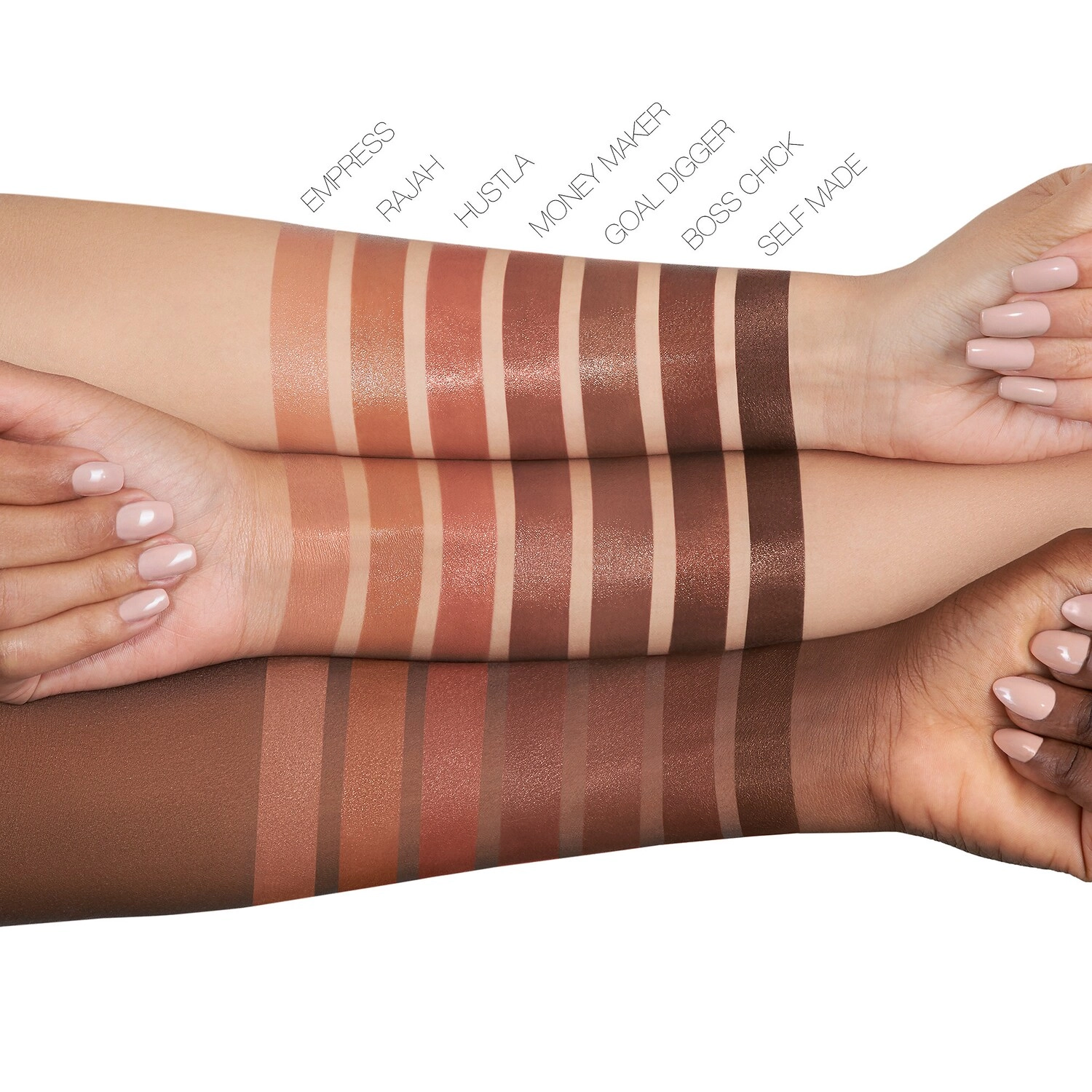 HUDA BEAUTY Power Bullet Cream Glow Hydrating Lipstick in Self Made - Rich Chocolate Brown - Image 3