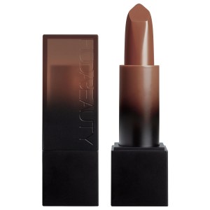 HUDA BEAUTY Power Bullet Cream Glow Hydrating Lipstick in Self Made - Rich Chocolate Brown