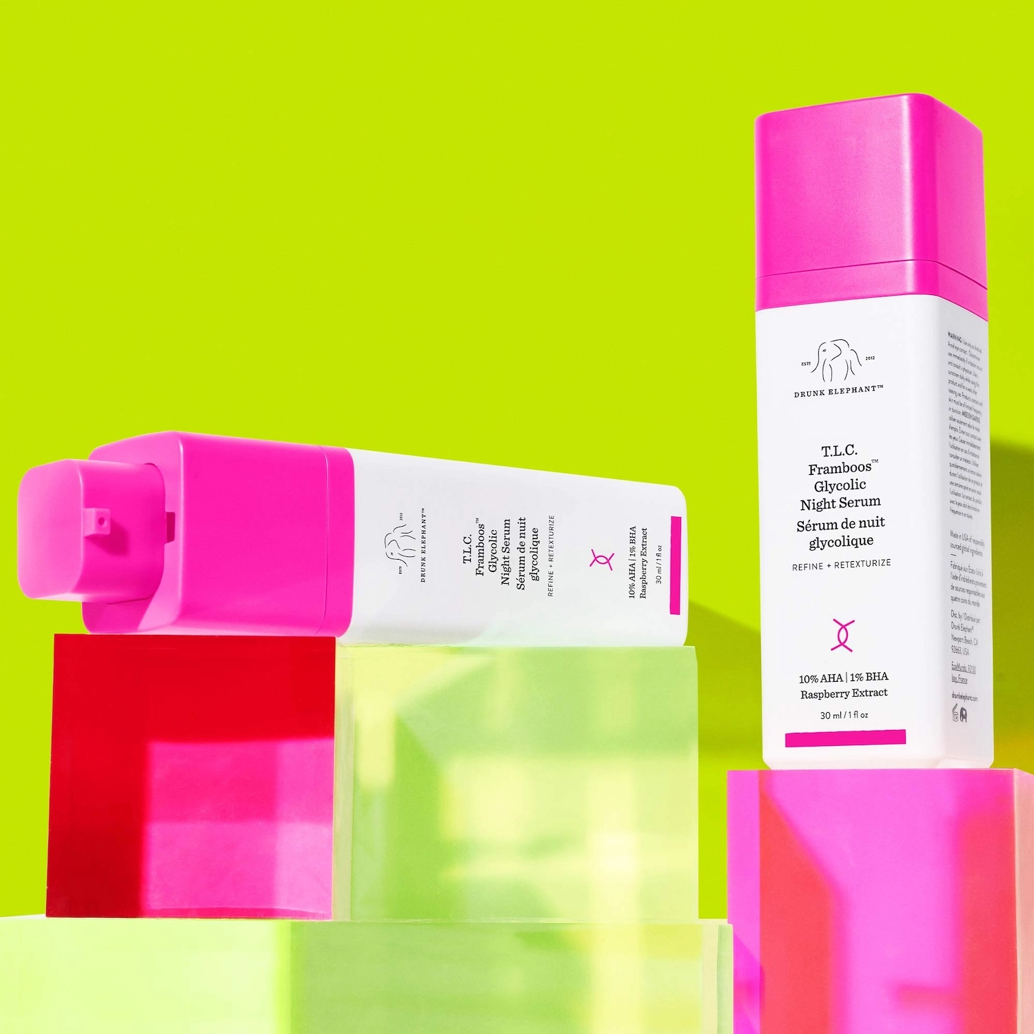 Drunk Elephant T. L. C. Framboos™ Glycolic Resurfacing Night Serum - Size: 1.7 oz/ 50 mL - Image 8