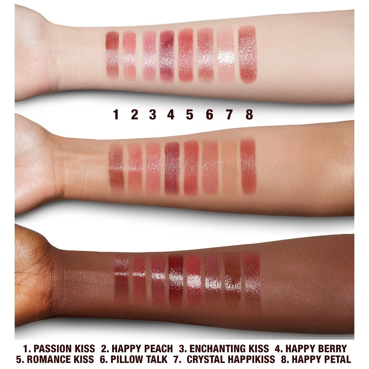 Charlotte Tilbury Hyaluronic Happikiss Lipstick Balm - Passion Kiss, Soft Brown, Vegan - Image 6