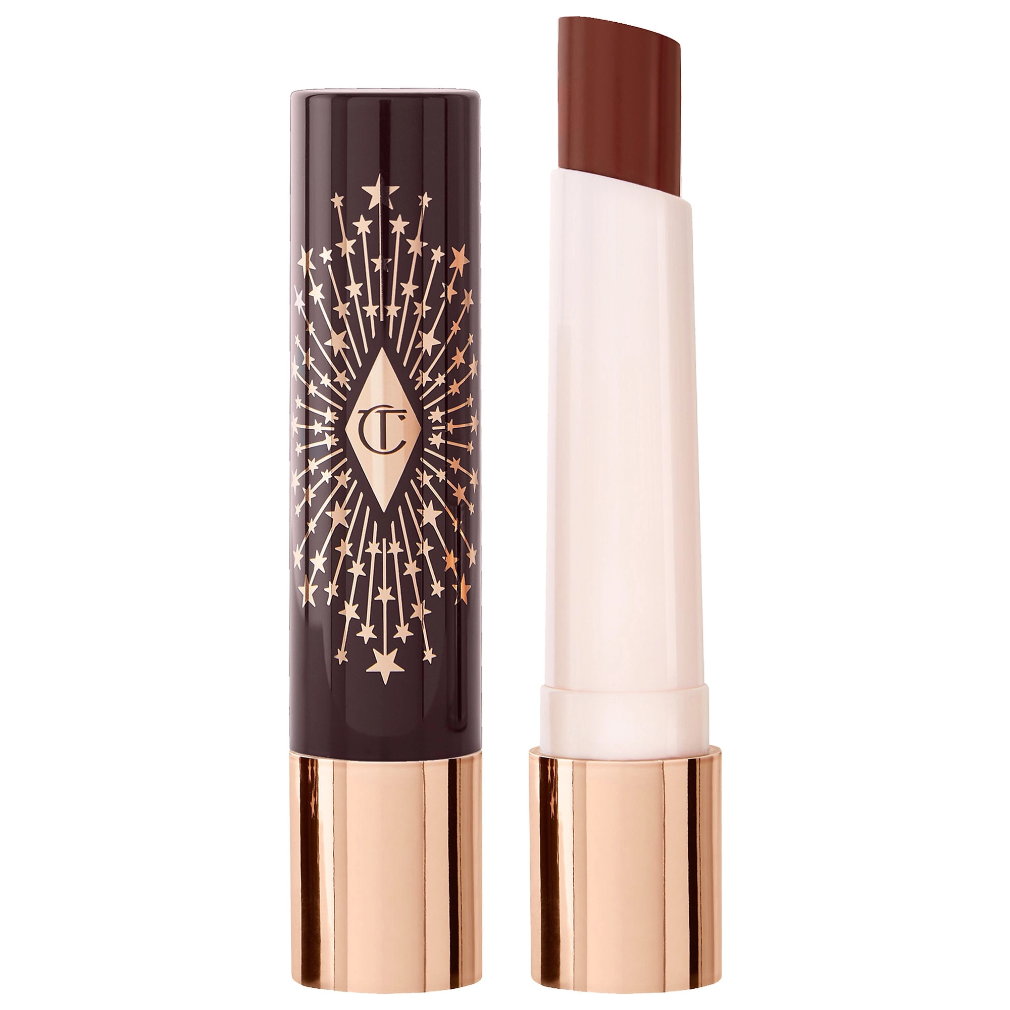 Charlotte Tilbury Hyaluronic Happikiss Lipstick Balm - Passion Kiss, Soft Brown, Vegan