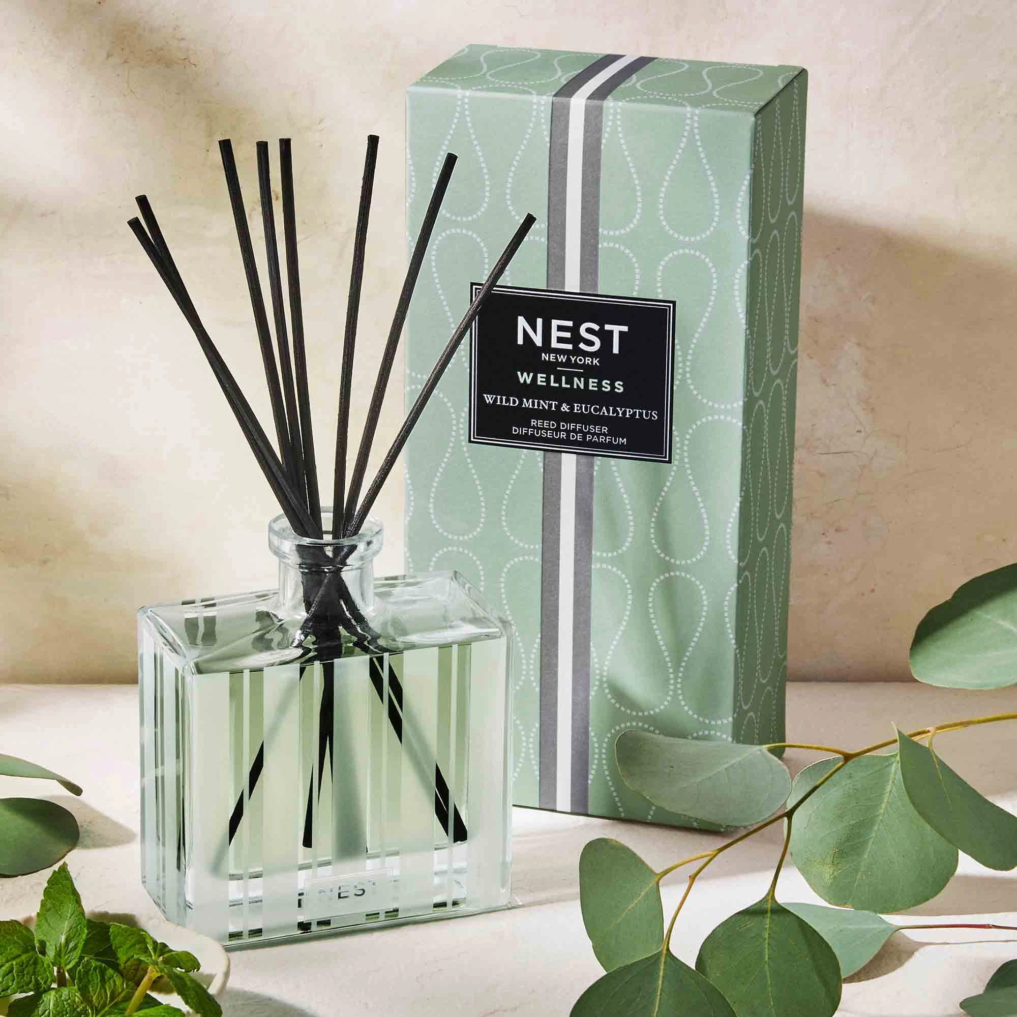 NEST New York Wild Mint & Eucalyptus Reed Diffuser 5.9 oz/175 mL - Image 2