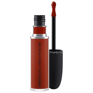 MAC Cosmetics Powder Kiss Liquid Lipcolour in Marakesh-Mere - Intense Orange Brown