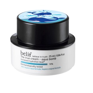 belif The True Cream Aqua Bomb Hydrating Moisturizer With Squalane 0.84 oz/25 mL Limited Edition