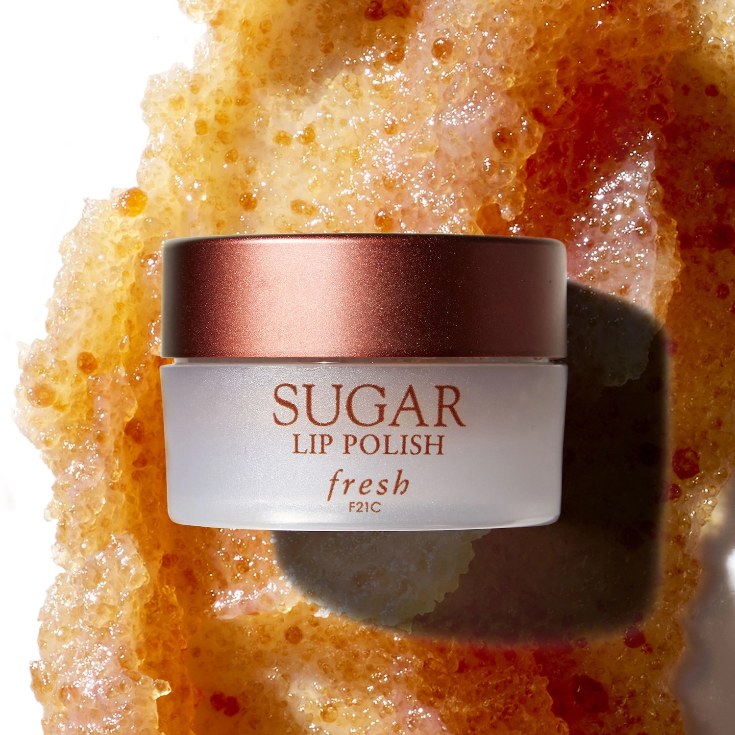 Fresh Sugar Lip Polish Exfoliator - Brown Sugar Crystals - Shea Butter and Jojoba Oil - Image 3
