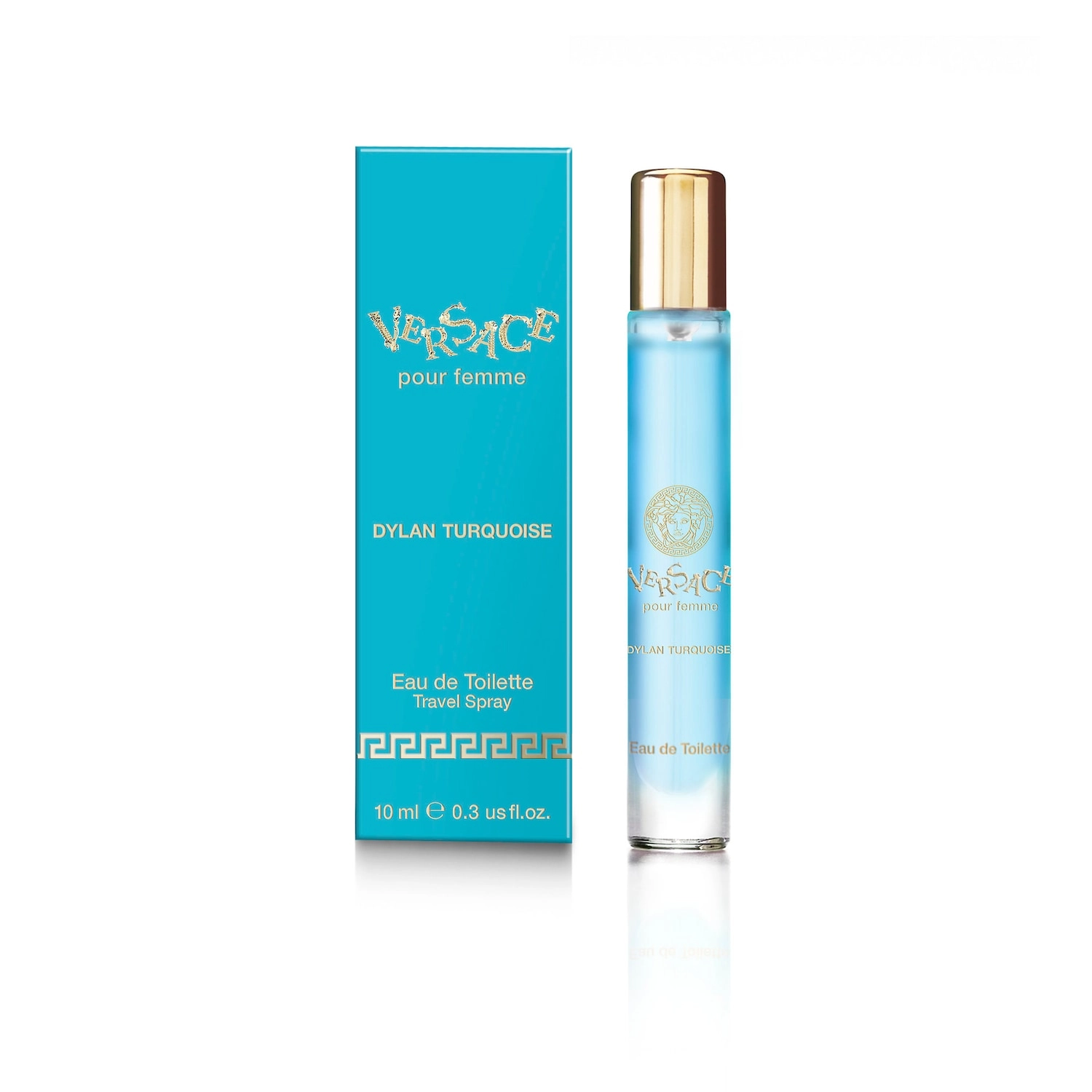 Versace Dylan Turquoise Pour Femme 0.3 oz/10 mL Fresh Florals Lemon Guava Musks - Image 11