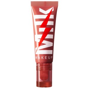 MILK MAKEUP Electric Glossy Lip Plumper - Buzzed Nude Vegan High Shine Lip Gloss