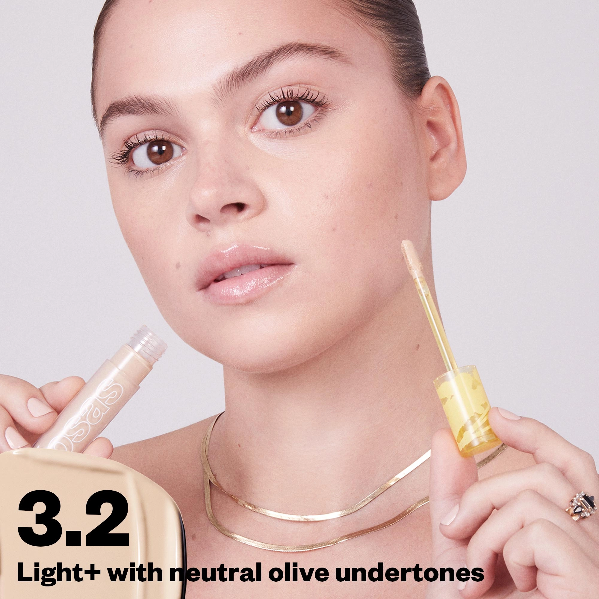 Kosas Revealer Super Creamy + Brightening Concealer and Daytime Eye Cream - Tone 3, 2 O - Light with Neutral Olive Undertones - Image 2