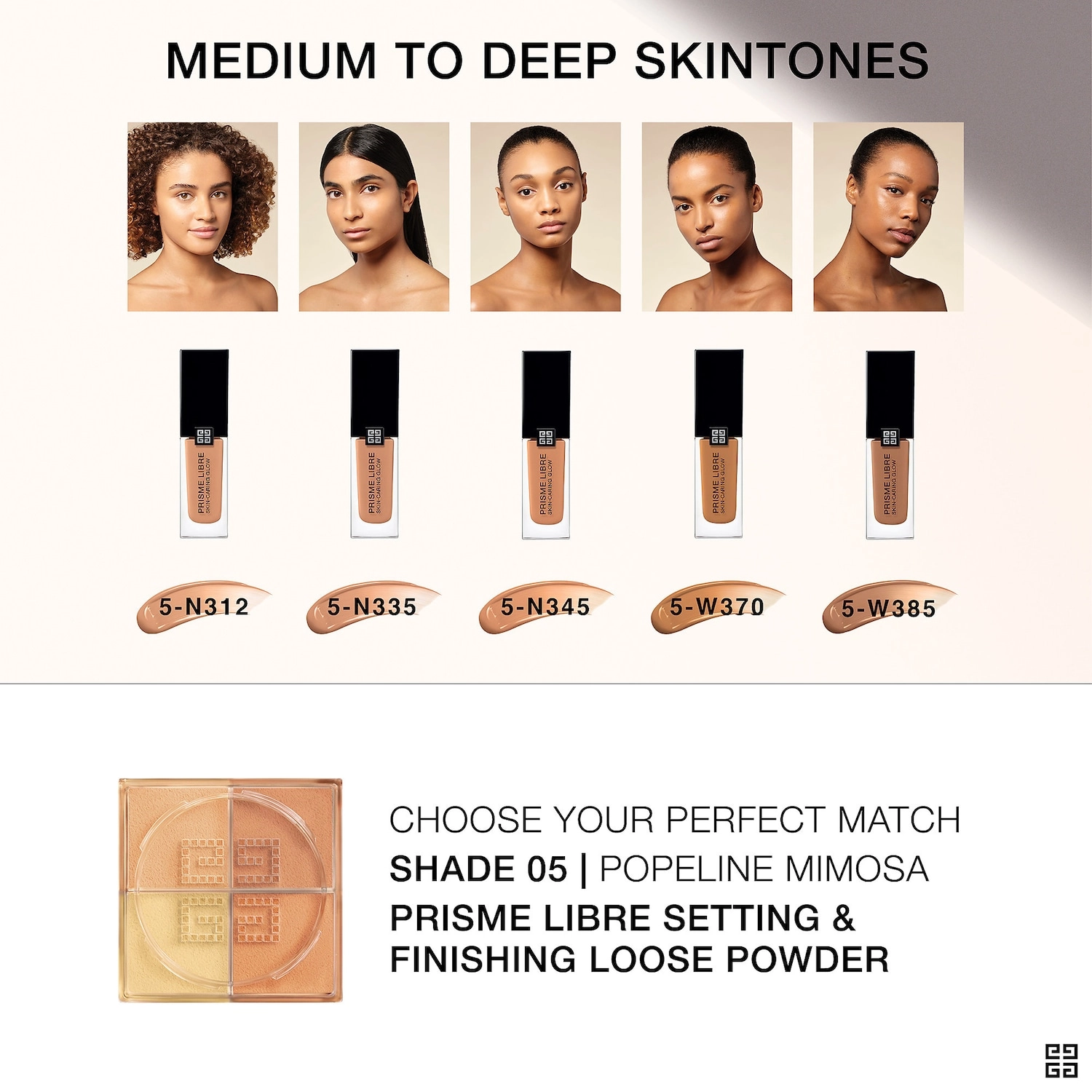 Givenchy Prisme Libre Skin-Caring Glow Foundation Color 5-N312 Medium to Tan with Neutral Undertones - Image 6
