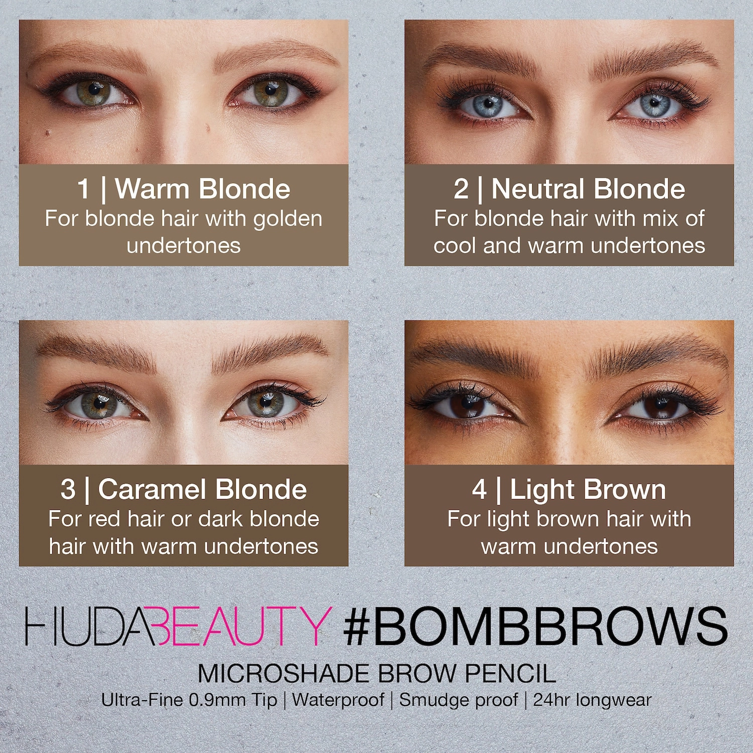 HUDA BEAUTY #BombBrows Microshade Brow Pencil - Warm Blonde - Image 4
