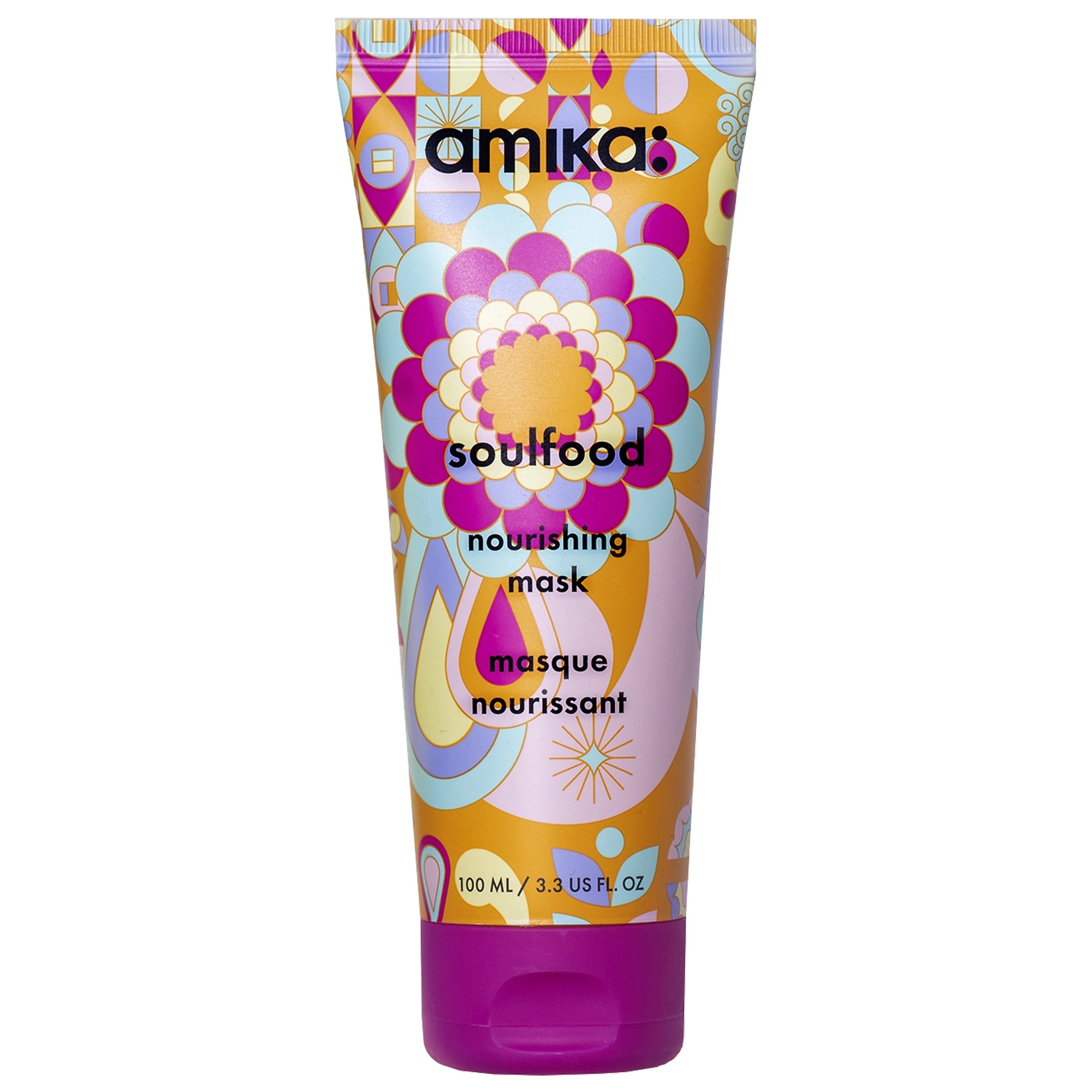 Amika Mini Soulfood Nourishing Mask - 3.3 oz/100 mL - Damage Repair - Vegan
