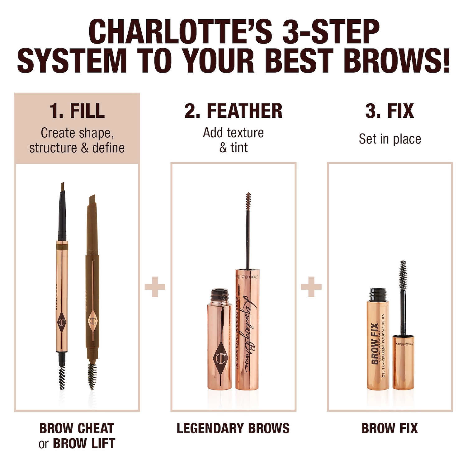 Charlotte Tilbury Brow Cheat Refillable Hair-Like Eyebrow Pencil in Medium Brown - Image 8