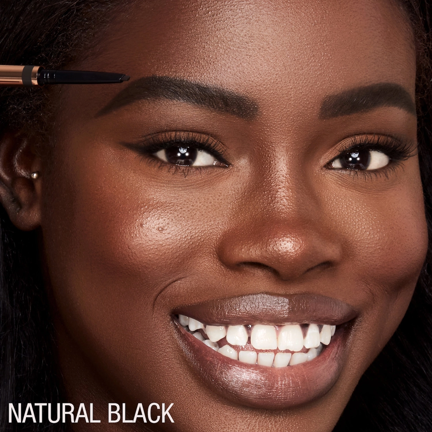 Charlotte Tilbury Brow Cheat Refillable Hair-Like Eyebrow Pencil in Natural Black - Image 4