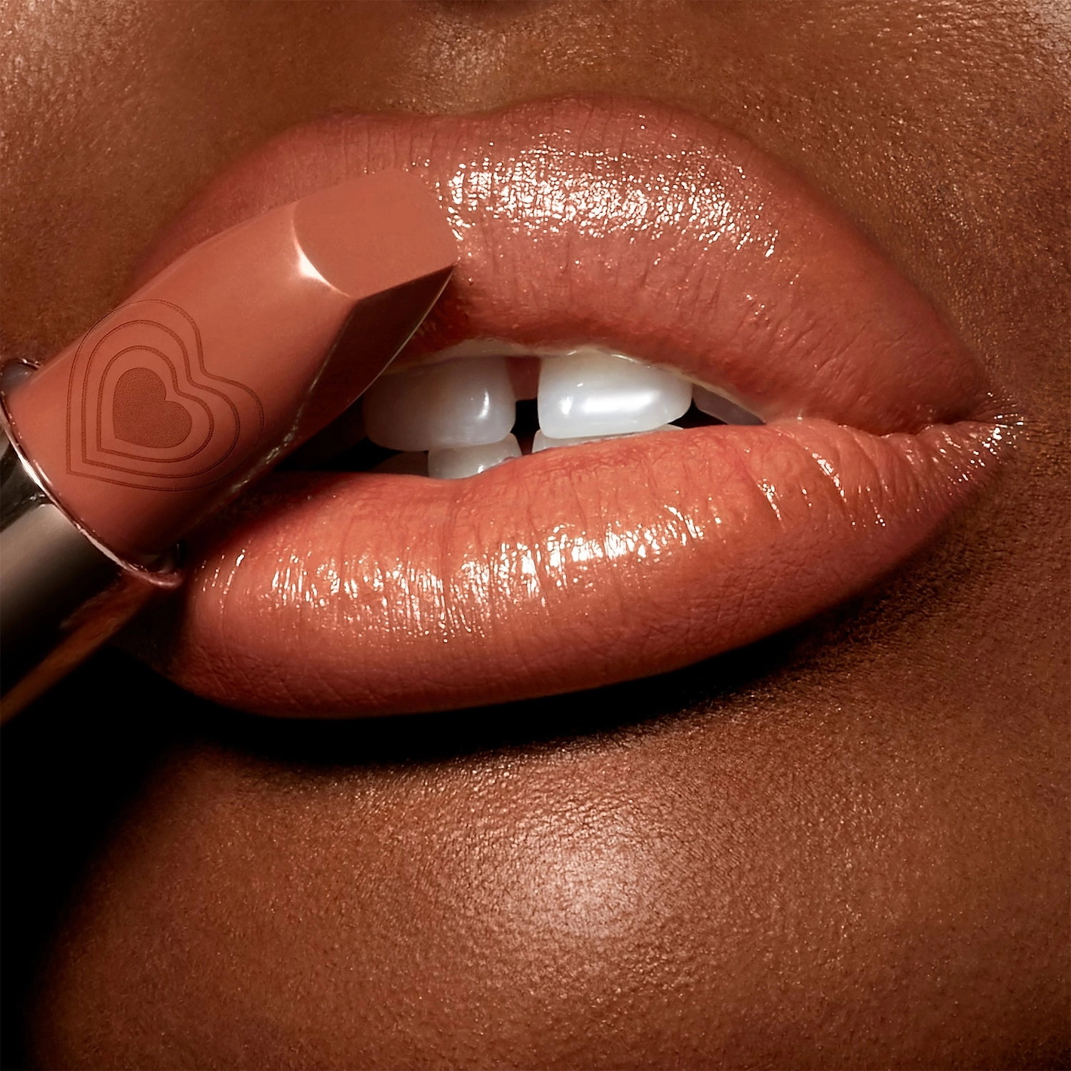 Charlotte Tilbury K. I. S. N. G Lipstick - Nude Romance, Satin Finish, Vegan - Image 12