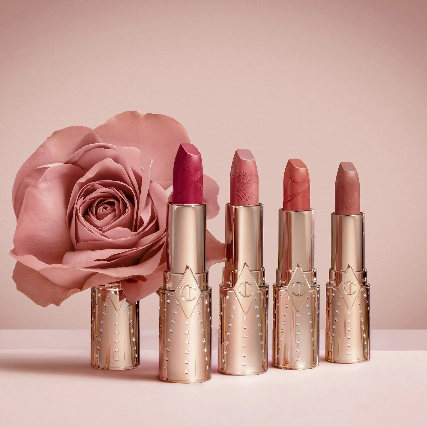 Charlotte Tilbury K. I. S. N. G Lipstick - Nude Romance, Satin Finish, Vegan - Image 26