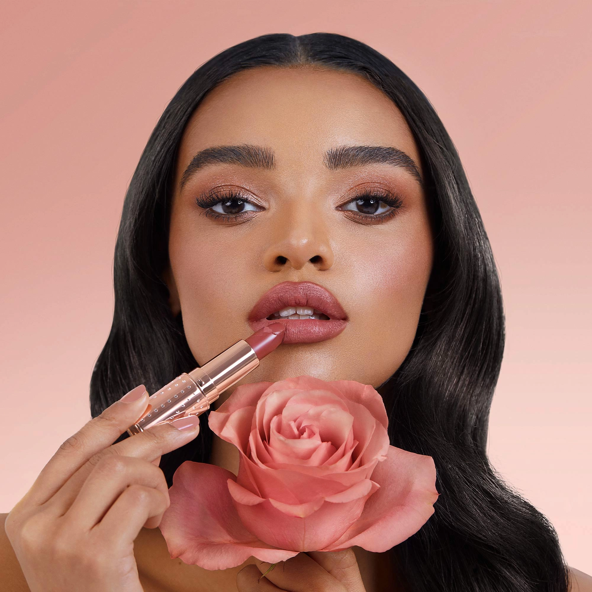Charlotte Tilbury Matte Revolution Lipstick Color: Mrs. Kisses - Golden Peach - Image 2