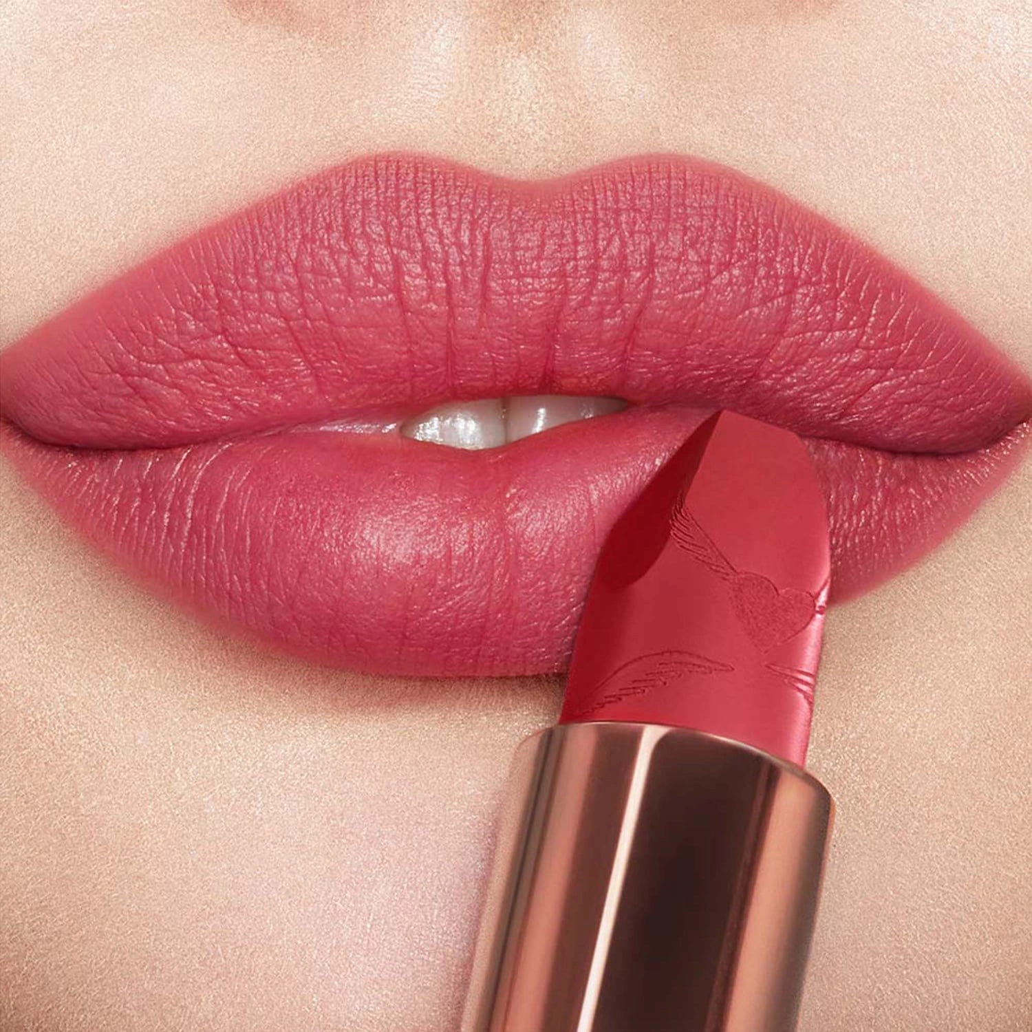 Charlotte Tilbury Matte Revolution Lipstick Color: First Dance - Berry Rose - Image 3