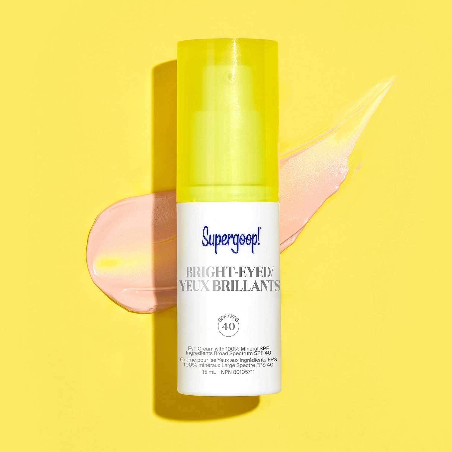 Supergoop! Bright-Eyed 100% Mineral Eye Cream SPF 40 PA+++ 0.5 oz/15 mL - Image 5