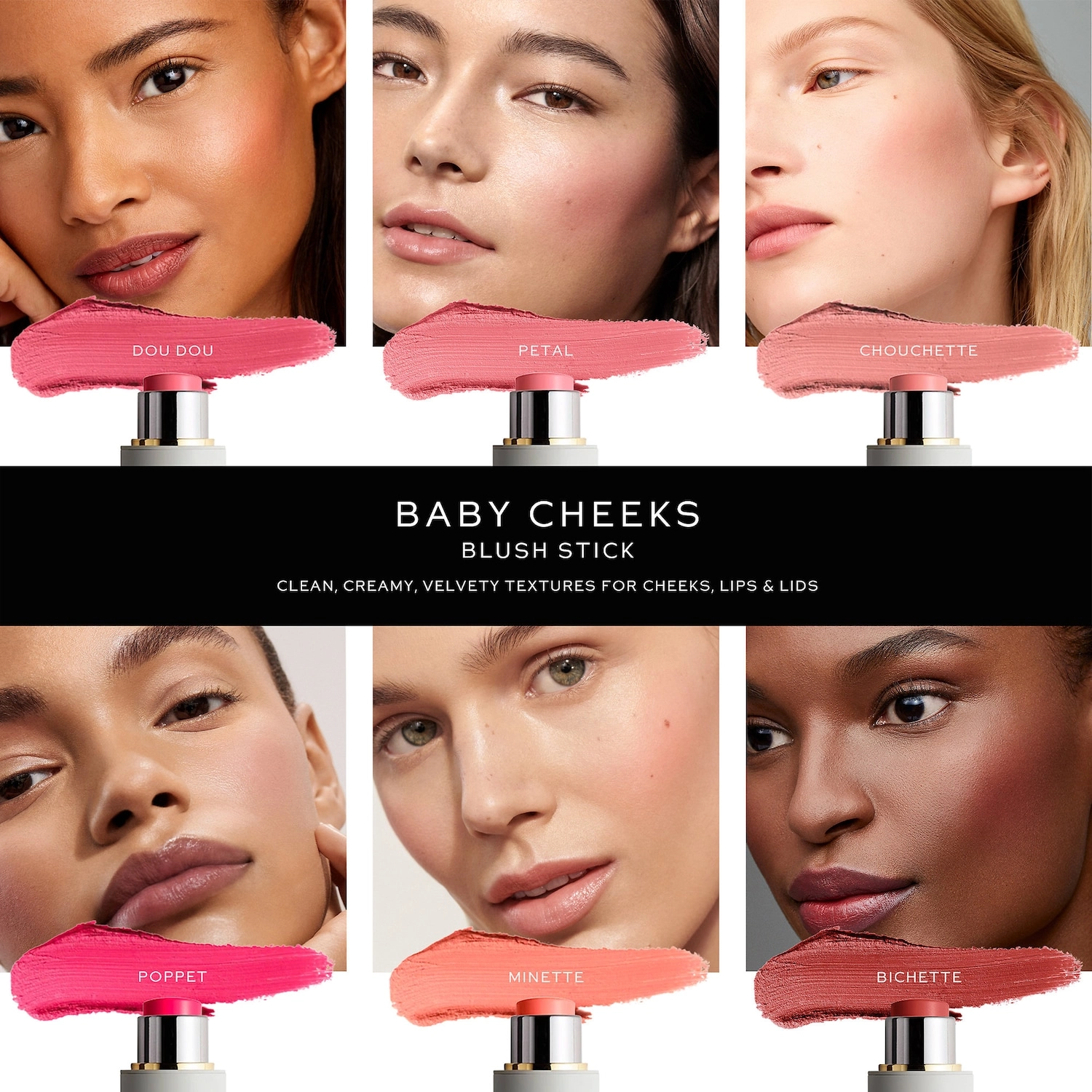 Westman Atelier Baby Cheeks Lip + Cheek Cream Blush Stick - Chouchette Nude Peach Vegan - Image 7