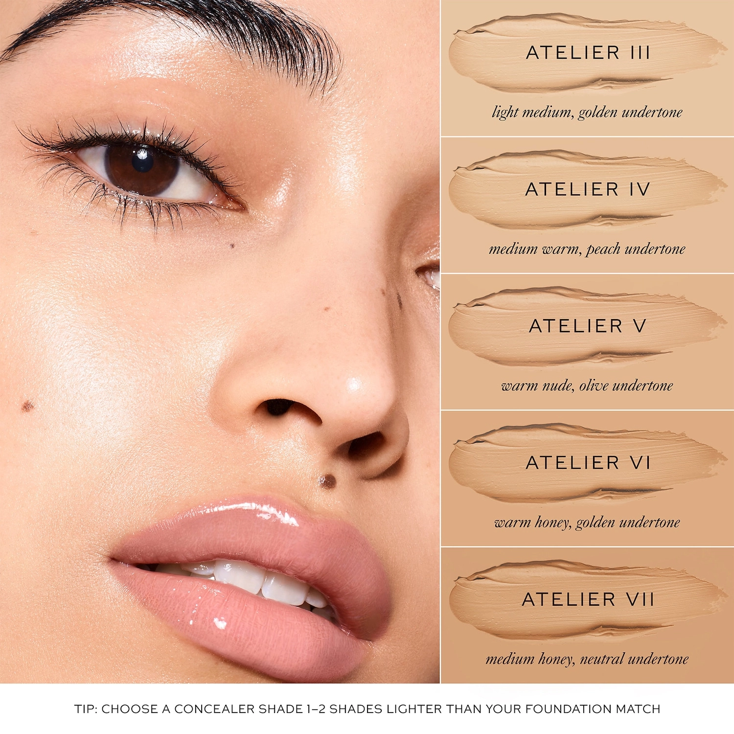 Westman Atelier Vital Skin Full Coverage Foundation and Concealer Stick Color: Atelier VI - Honey, Golden Undertone - Image 6