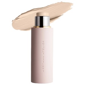 Westman Atelier Vital Skin Full Coverage Foundation and Concealer Stick - Atelier 0 Porcelain, Gentle Rose Undertone