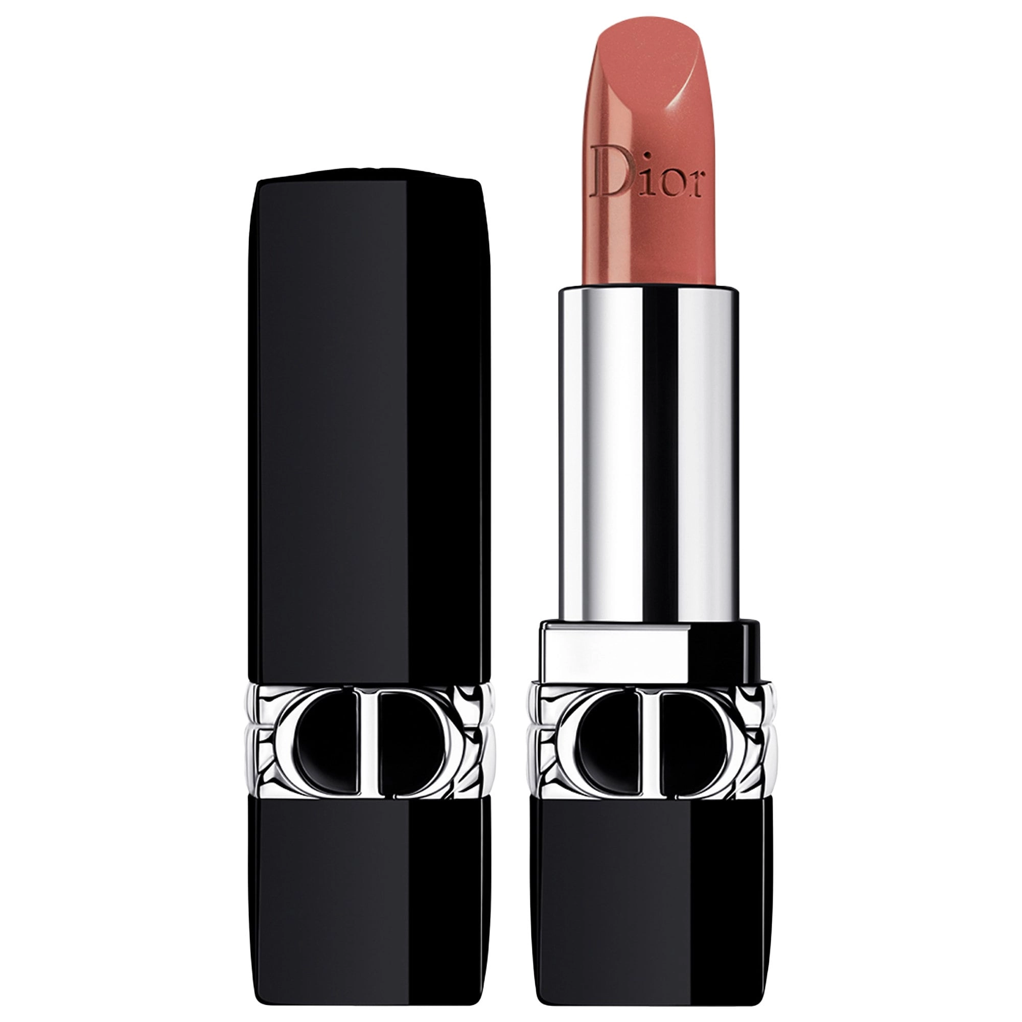 Dior Rouge Dior Refillable Lipstick Color: 434 Promenade Satin - Deep Nude