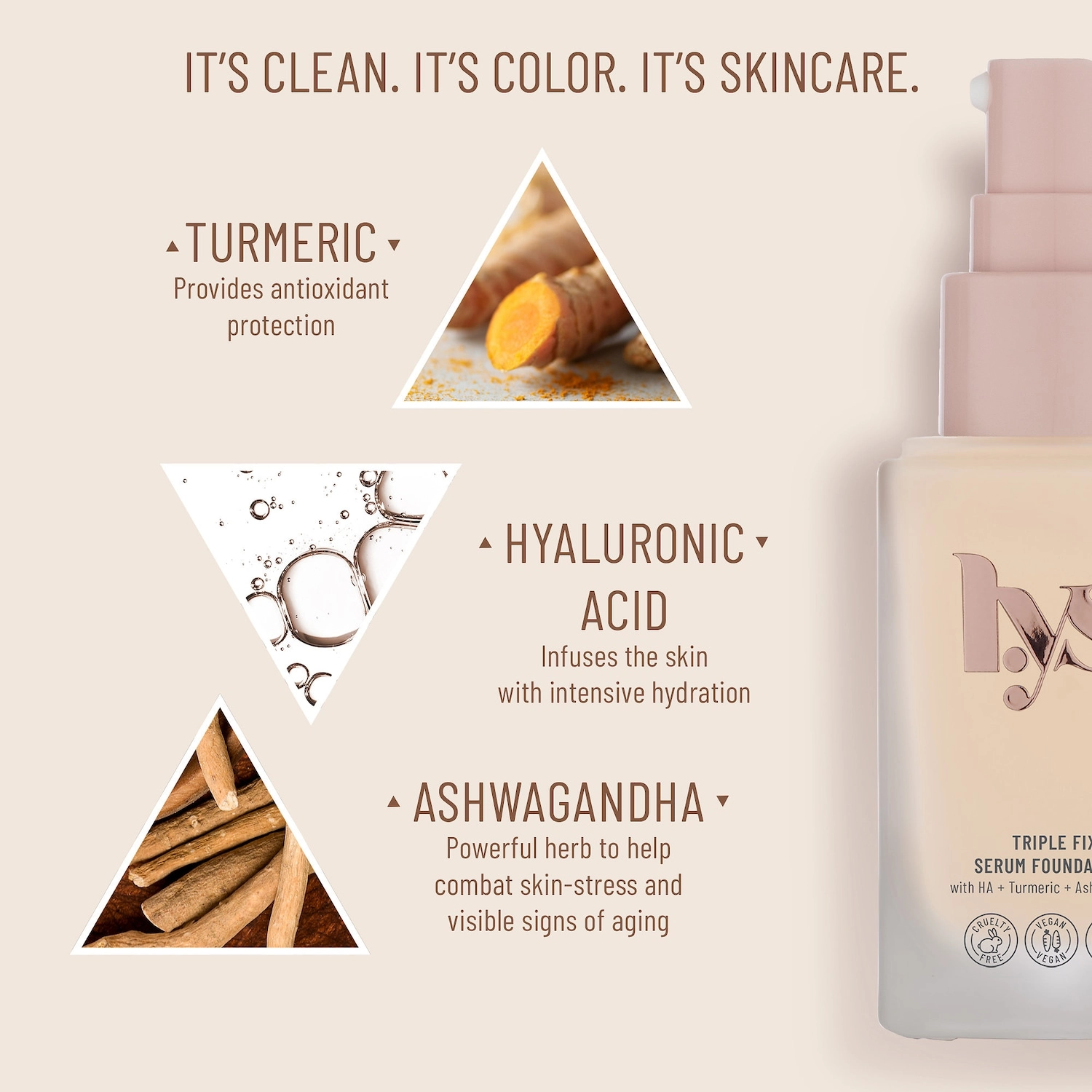 LYS Beauty Triple Fix Serum Foundation Color: LN6 - Light Nude - Light Skin with Neutral Undertones - Image 3