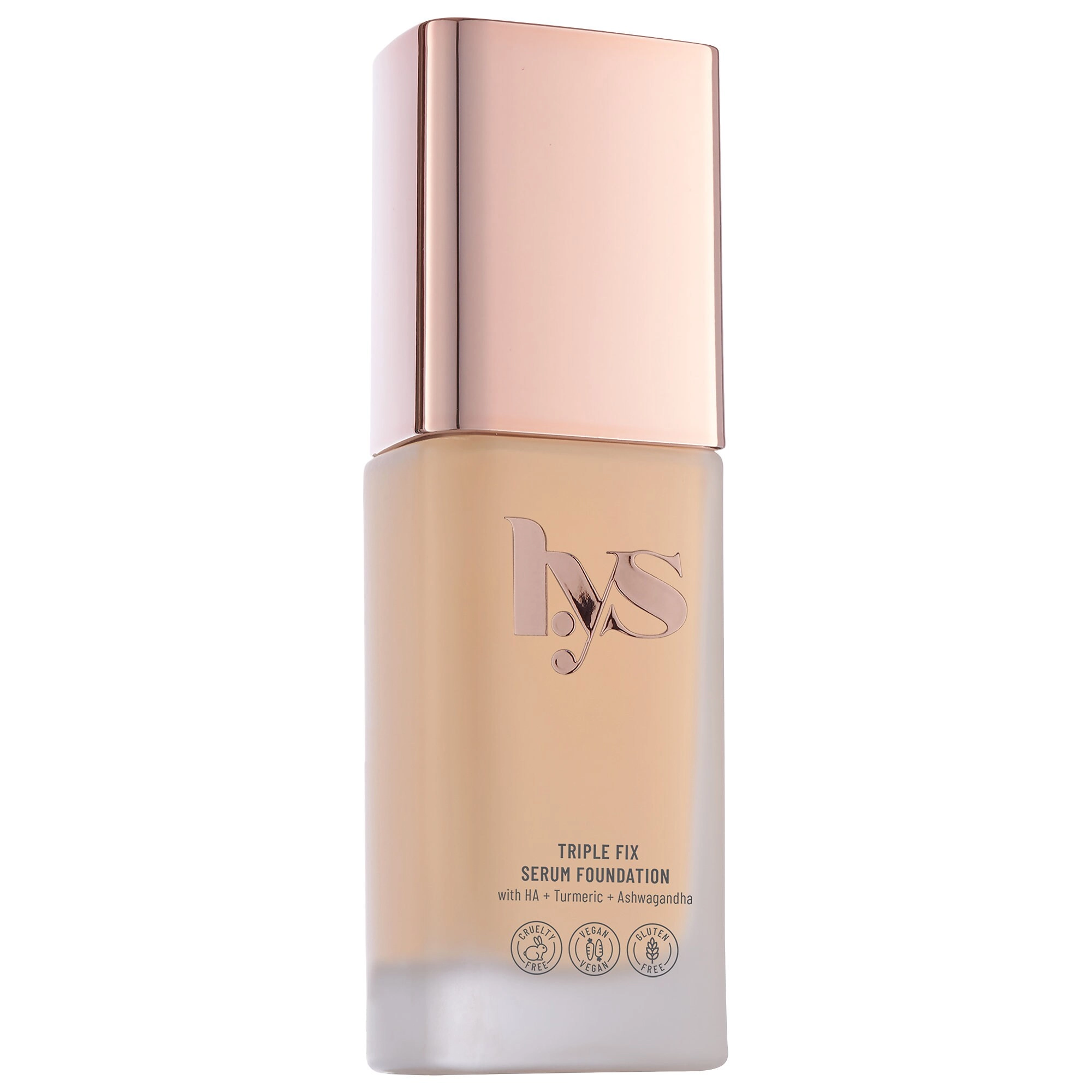 LYS Beauty Triple Fix Serum Foundation Color: MG5 - Golden Almond - Golden Medium Skin with Golden Undertones