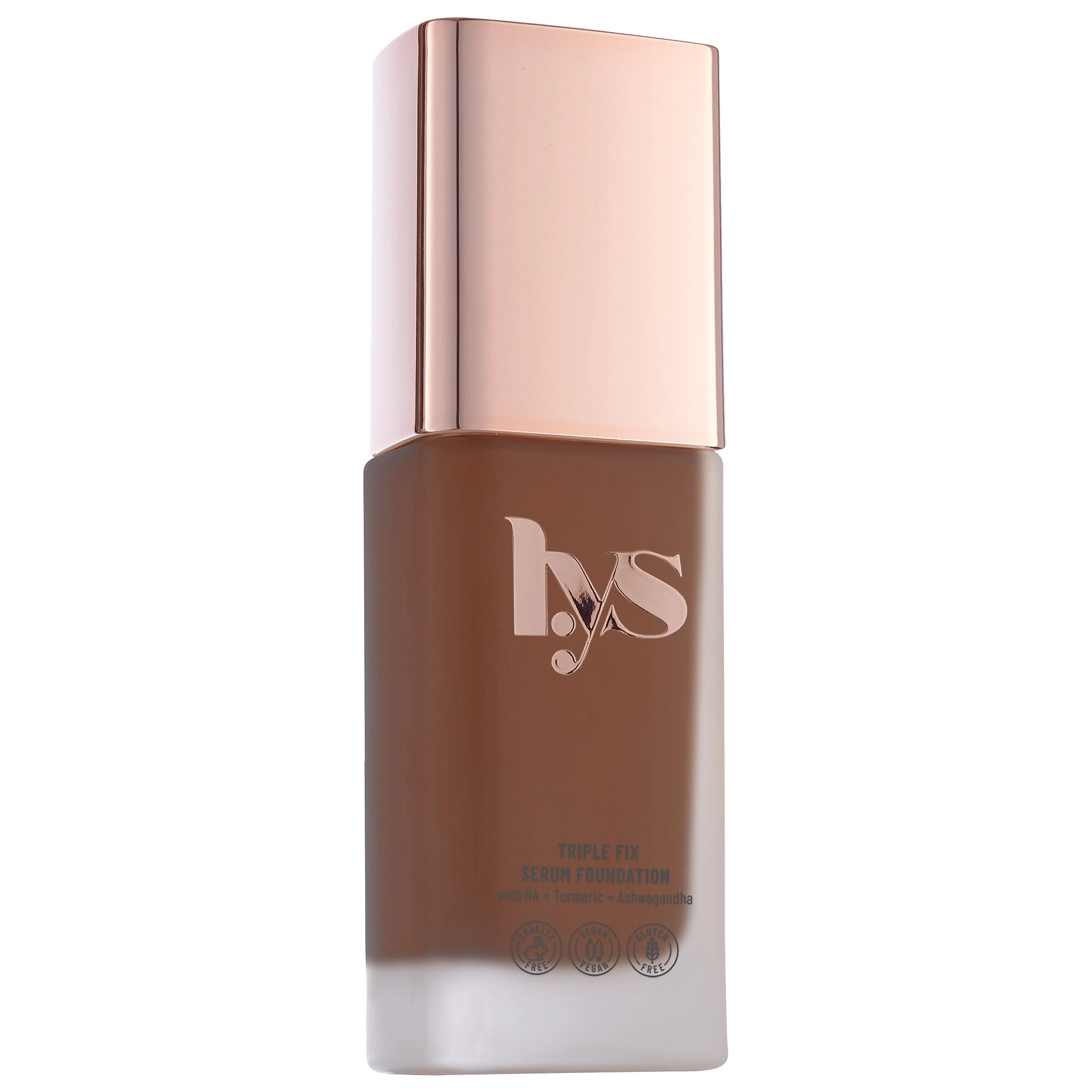 LYS Beauty Triple Fix Serum Foundation Color: DPG1 - Mocha - Dark Brown Skin with Golden Undertones