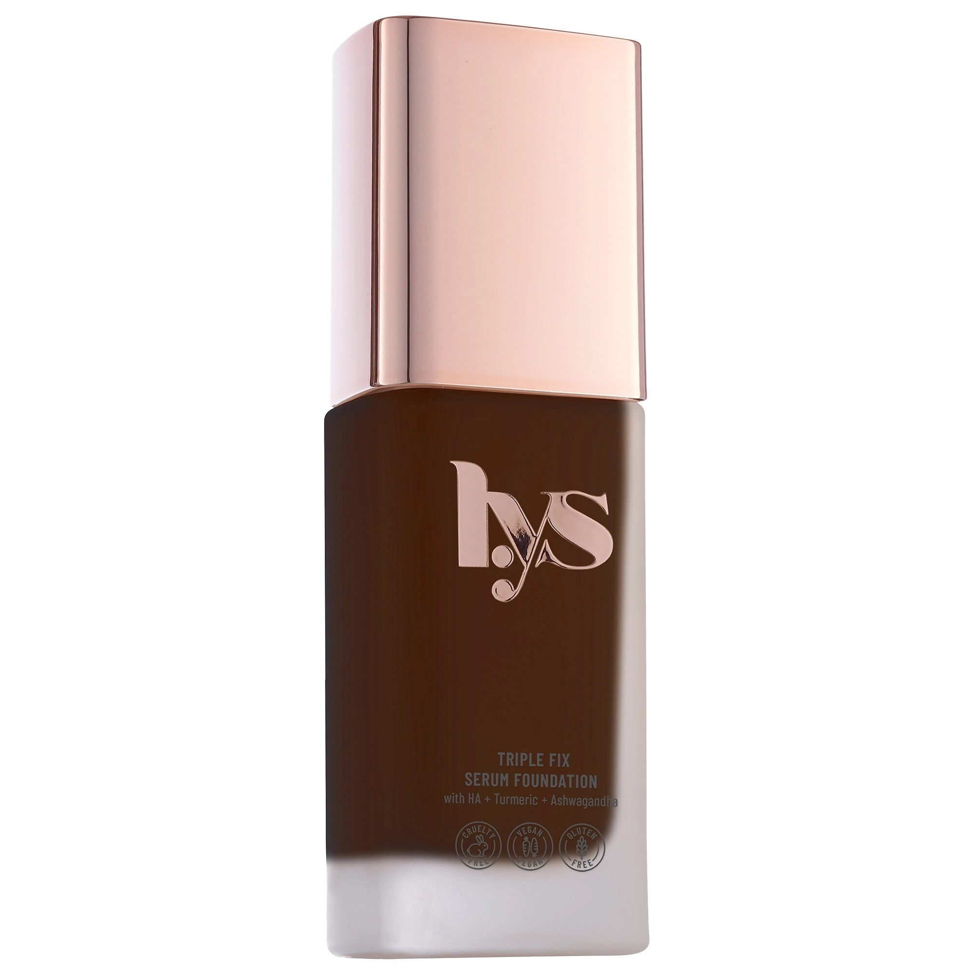 LYS Beauty Triple Fix Serum Foundation Color: DPN4 - Coffee - Rich Brown Skin with Neutral Undertones