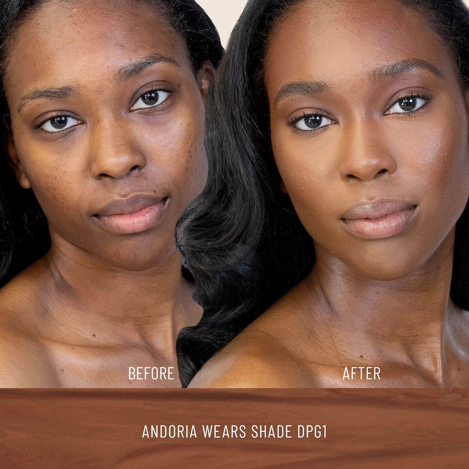 LYS Beauty Triple Fix Serum Foundation Color: DPP4 - Coffee Blush - Rich Brown Skin with Pink Undertones - Image 2