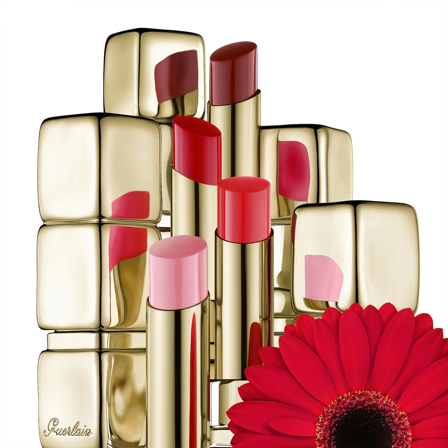 GUERLAIN KissKiss Shine Bloom Lipstick Balm Color: 109 Lily Caress - Image 6