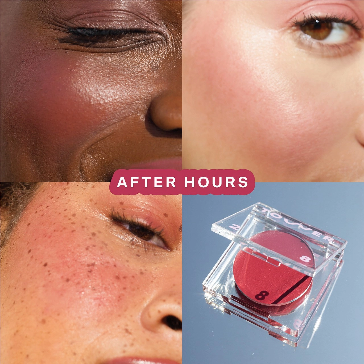 Tower 28 Beauty BeachPlease Lip + Cheek Cream Blush Color: After Hours - Sun-Kissed Berry - Image 2