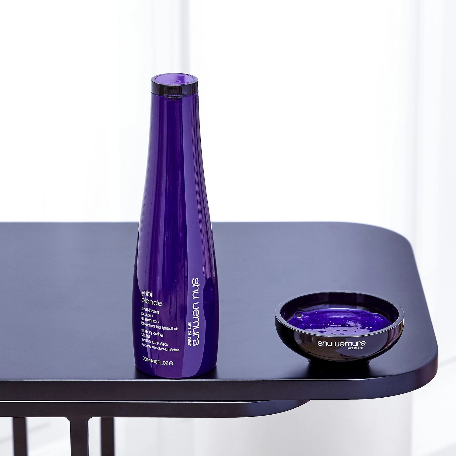 Shu Uemura Ybi Blonde Anti-Brass Purple Shampoo for Blonde Hair 10 oz/ 300 mL - Image 9