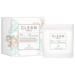 CLEAN RESERVE Warm Cotton Candle 8 oz/ 227 g Vegan Fresh Scent
