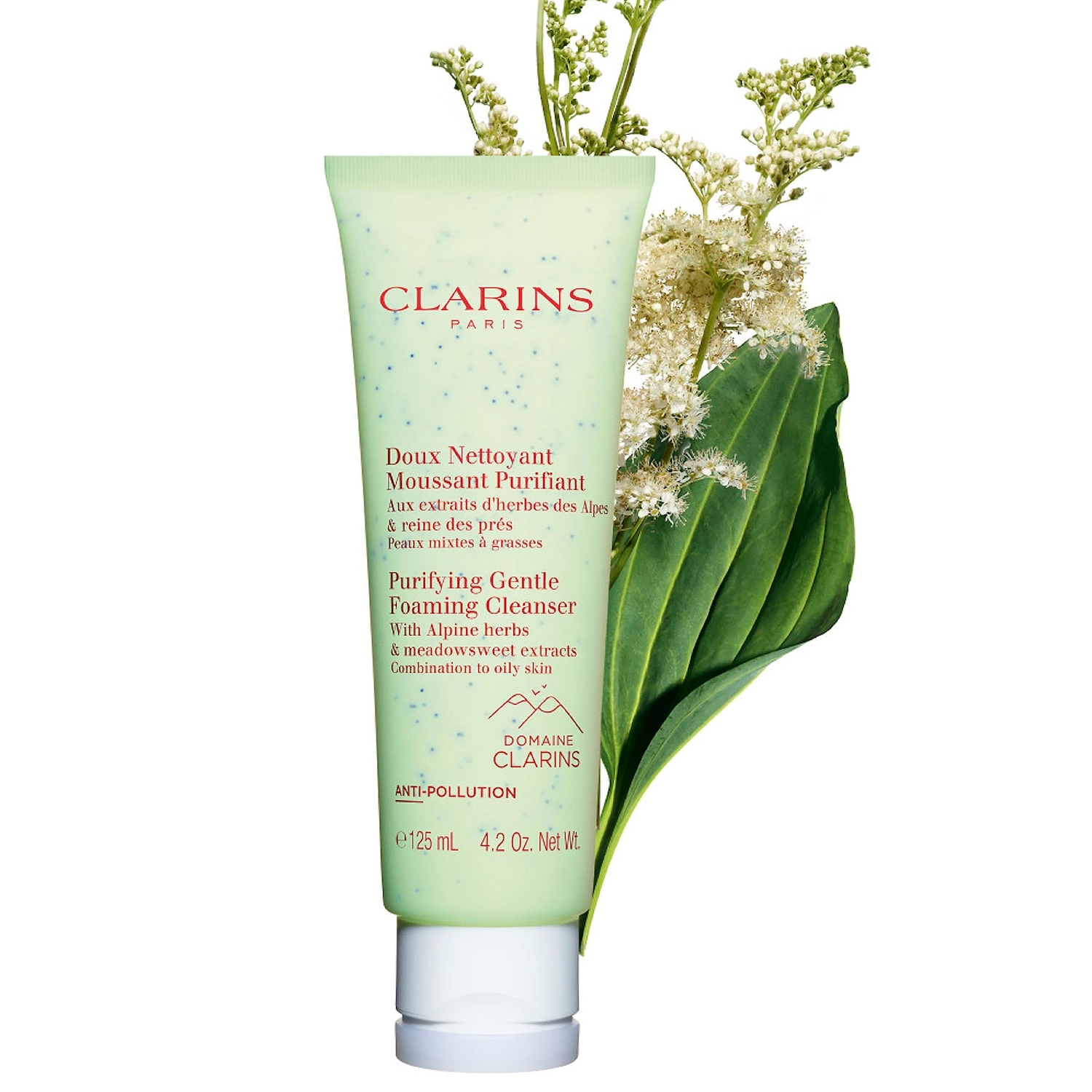 Clarins Purifying Gentle Foaming Cleanser with Salicylic Acid 4.2 oz/125 mL - Best for Dry, Combo, Normal Skin - Image 6
