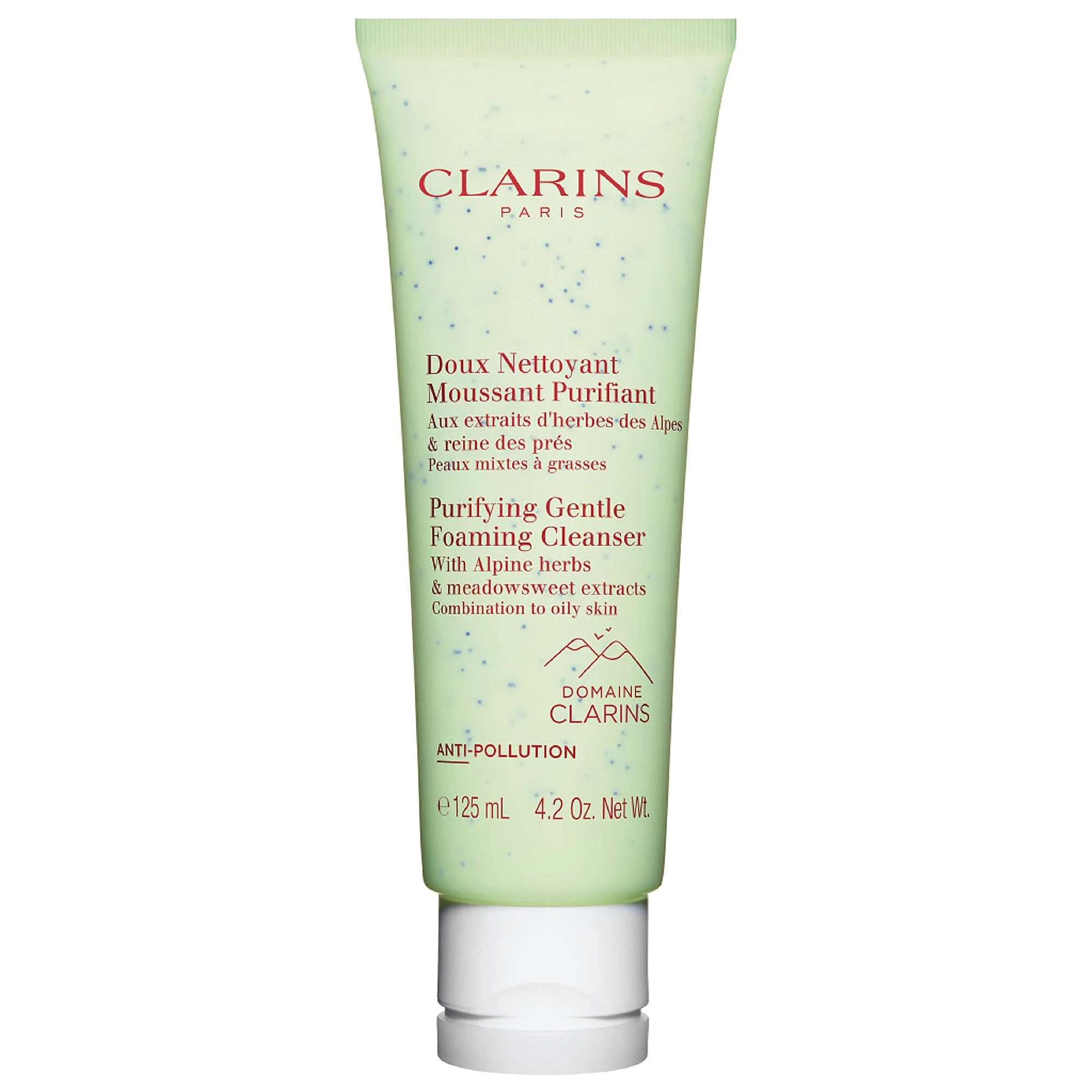 Clarins Purifying Gentle Foaming Cleanser with Salicylic Acid 4.2 oz/125 mL - Best for Dry, Combo, Normal Skin
